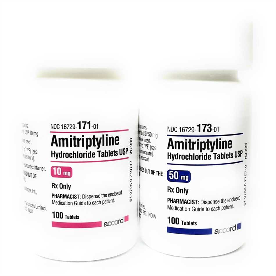 Amitriptyline hydrochloride recommended dose