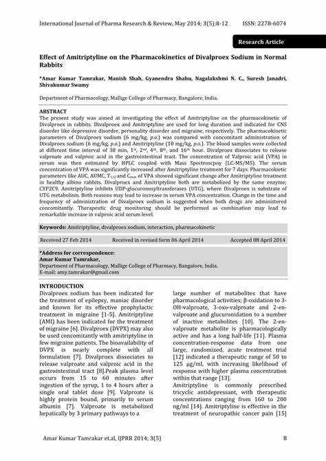 Amitriptyline pharmacokinetics
