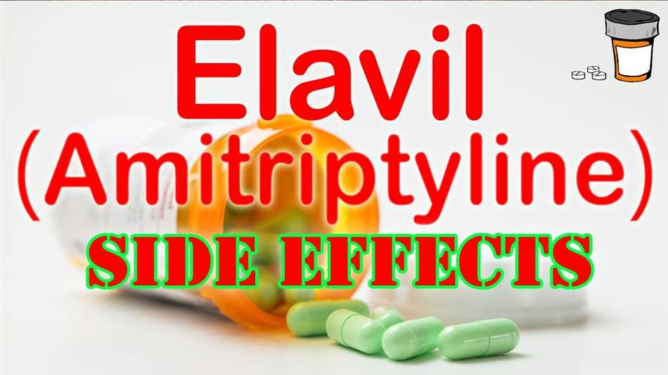 Side effects of elavil amitriptyline